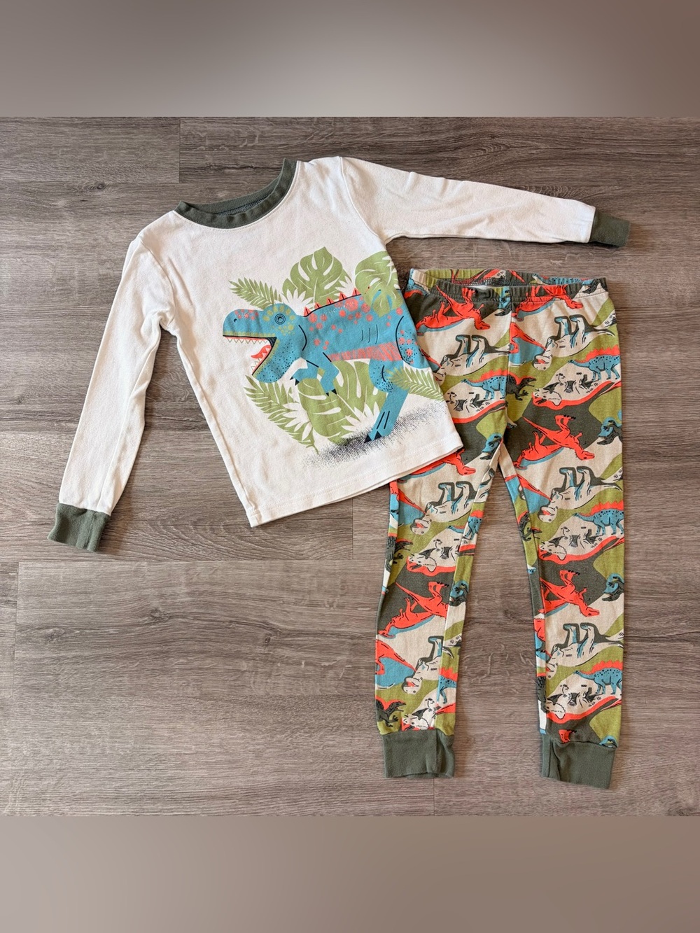 Carter's toddler boys dinosaur print pajama set